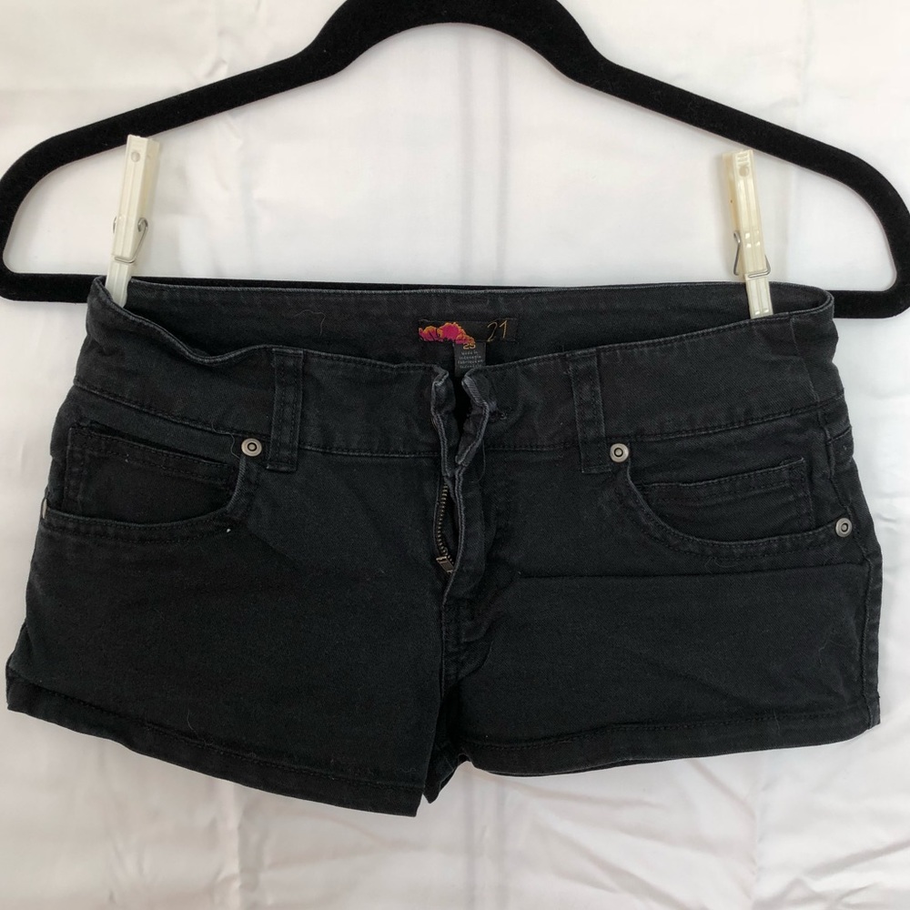 Simple black shorts